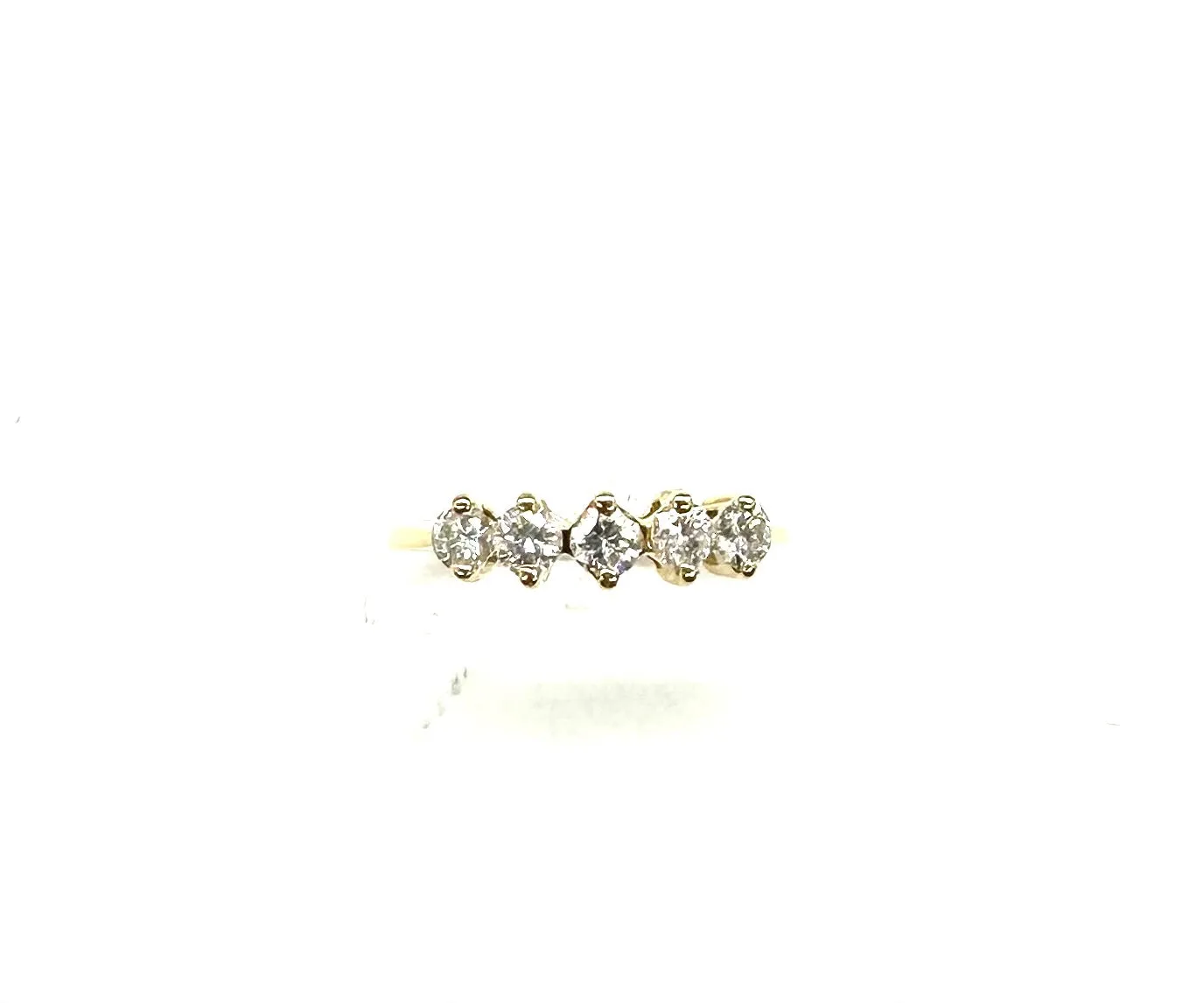 1/2 Ctw 5 In-Line Diamond Ring