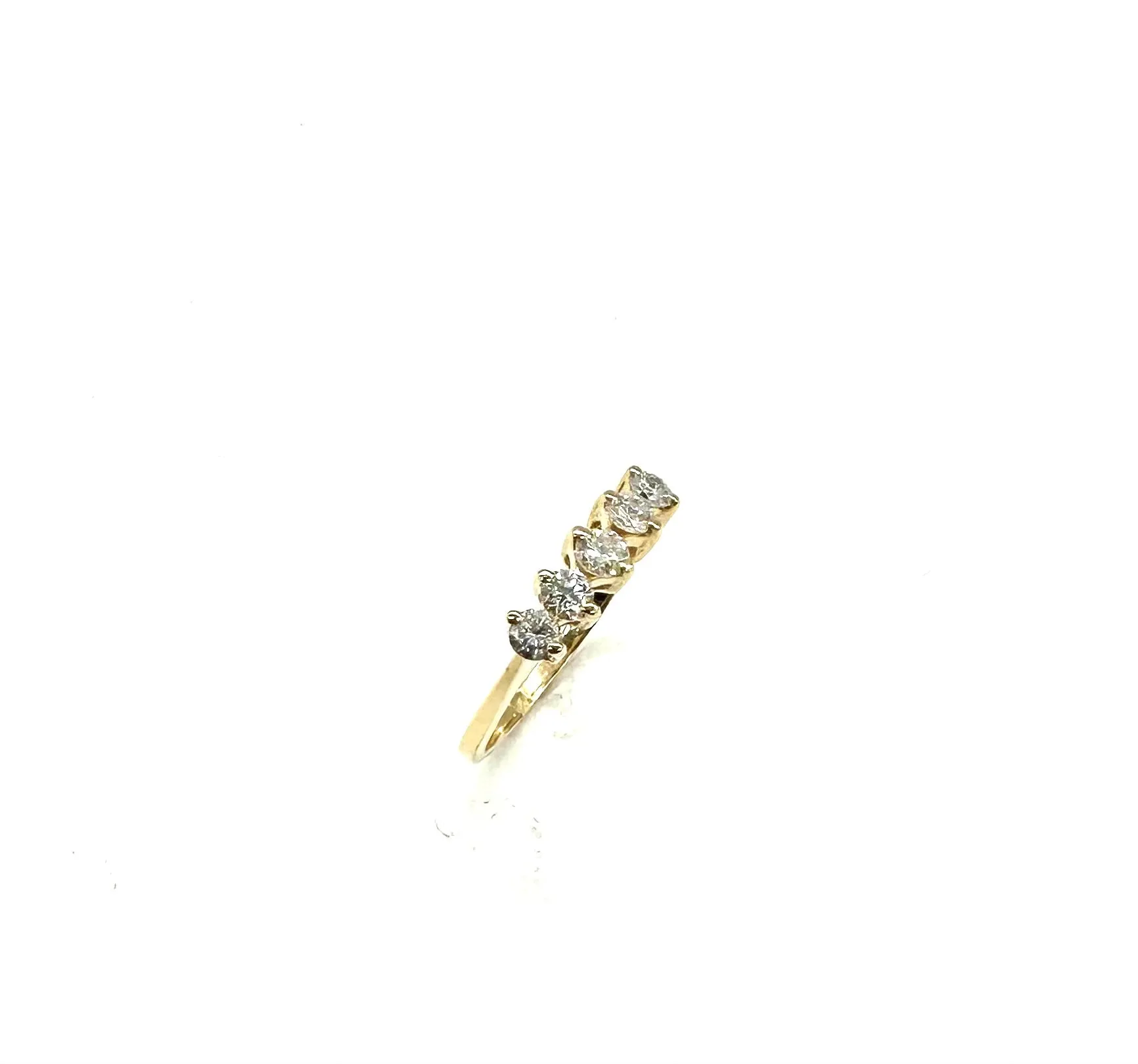 1/2 Ctw 5 In-Line Diamond Ring