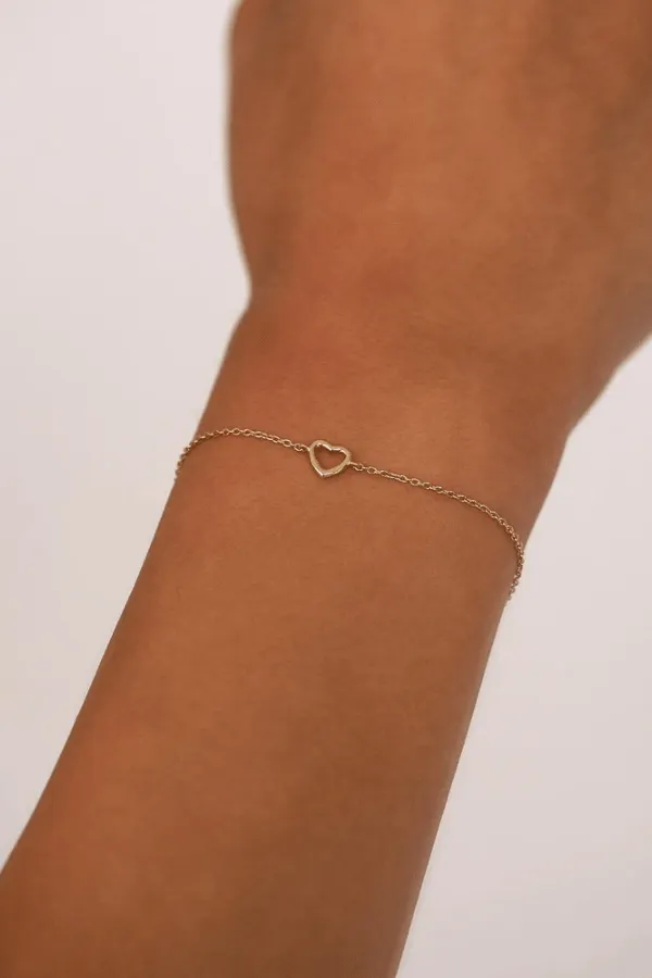 14k Solid Gold Pure Love Bracelet