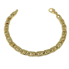 14k Yellow Gold Mariner Link Mens Bracelet, 8.5"