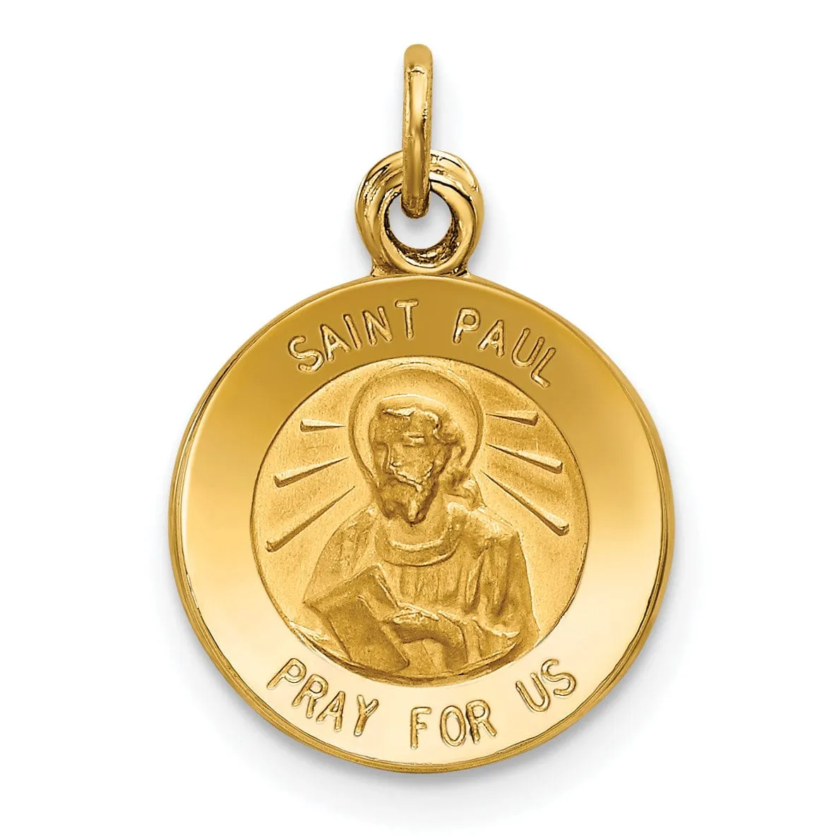 14k Yellow Gold Saint Paul Medal Pendant