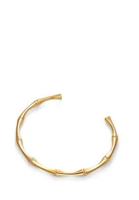 18k Gold Open Cuff Bangle