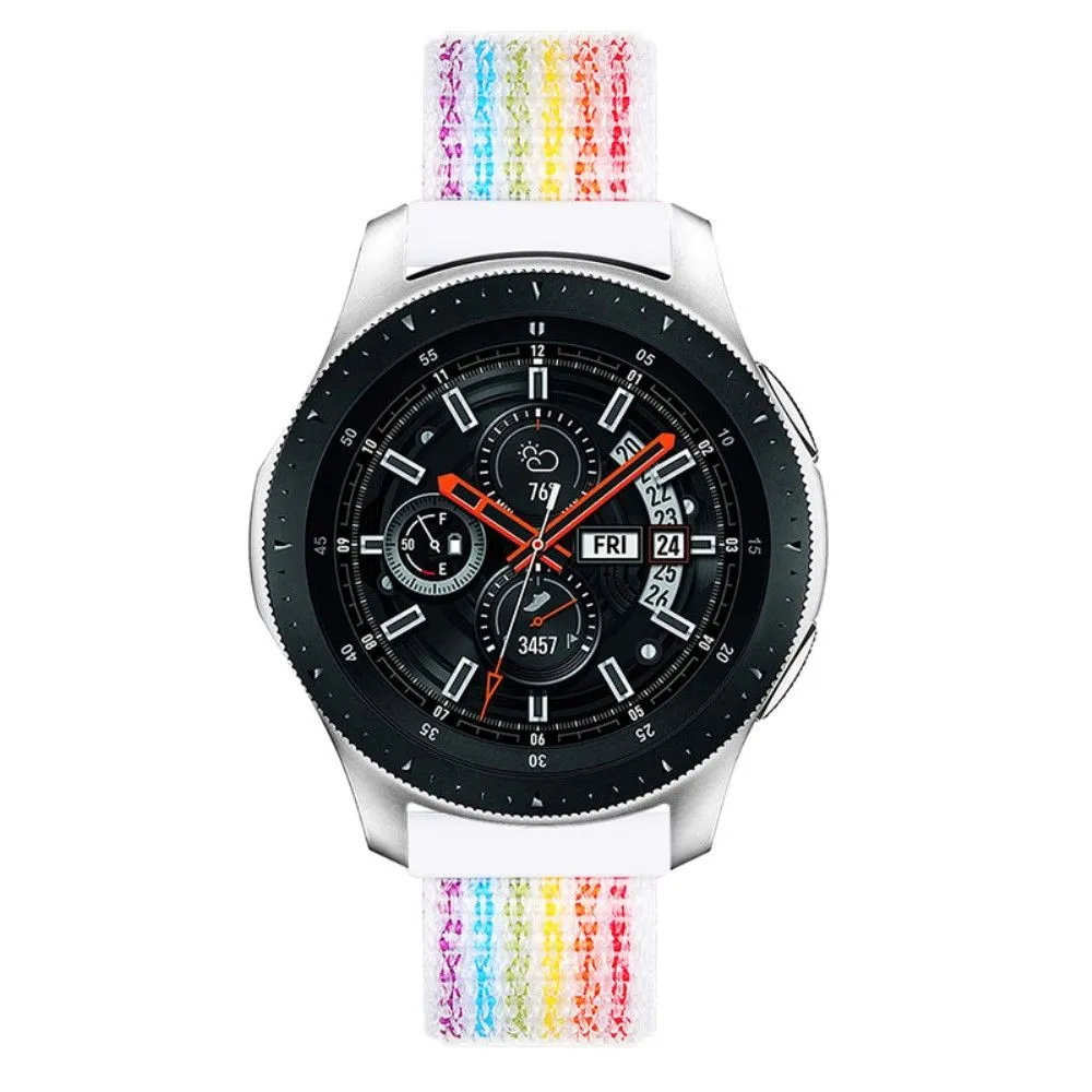 22mm Samsung Galaxy Watch 3 (45mm) / Watch (46mm) / Gear S3 nylon watch strap - Multi-color