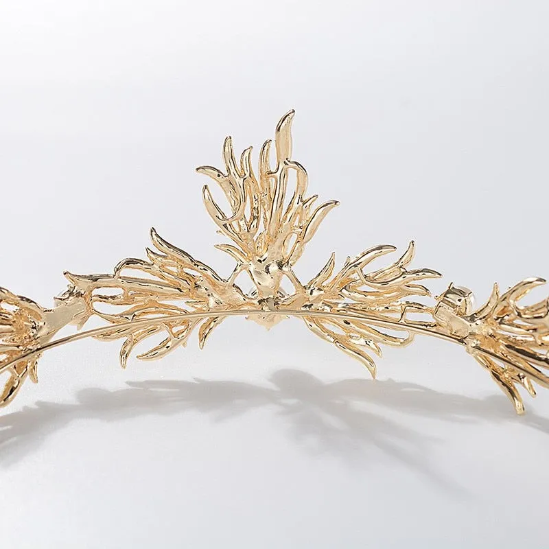 Admirable Gold Flapper Girl Tiara