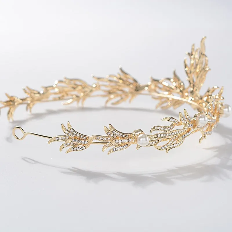 Admirable Gold Flapper Girl Tiara