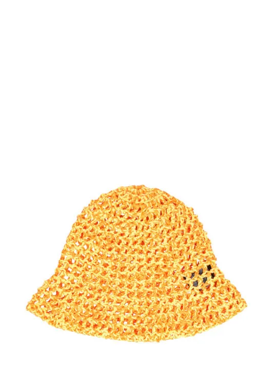 Agr   Crochet raffia bucket hat 