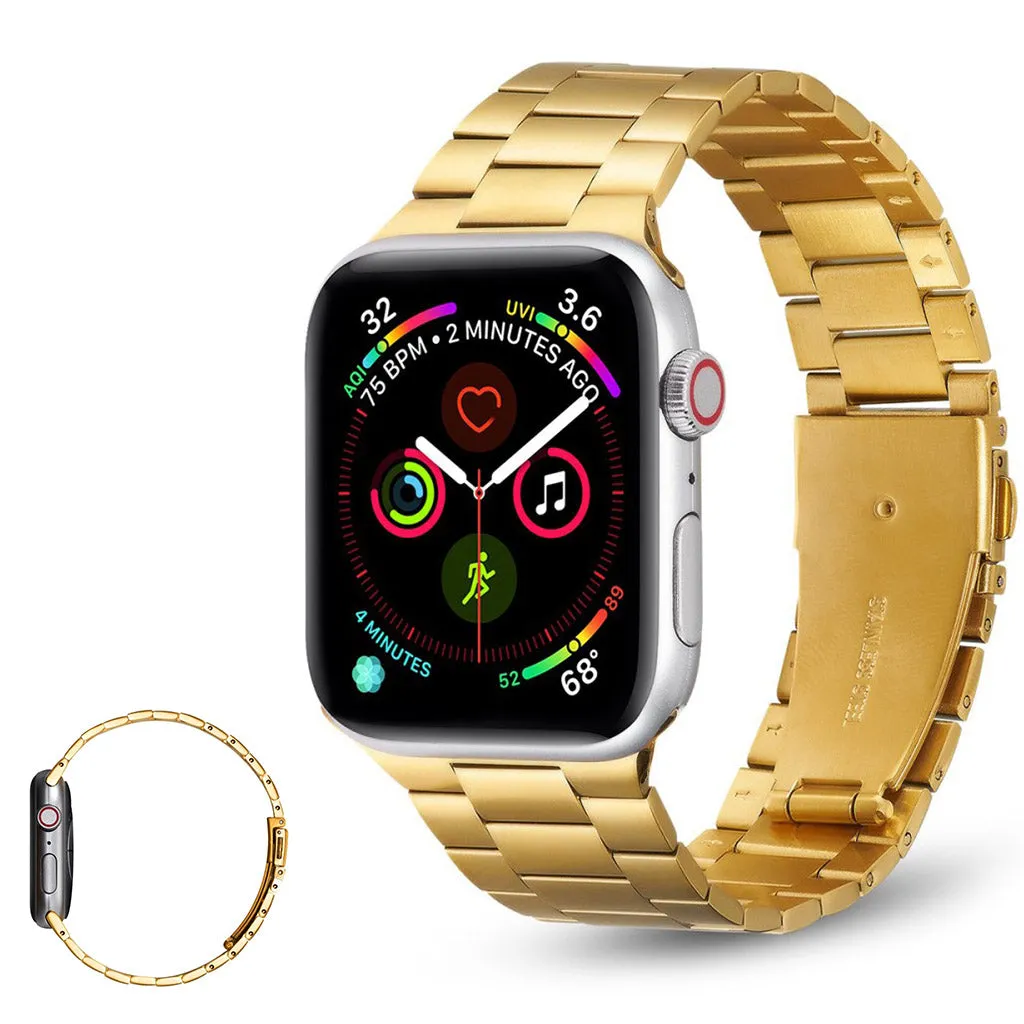 Apple Watch 40mm ultra thin stainless steel watch strap - Gold