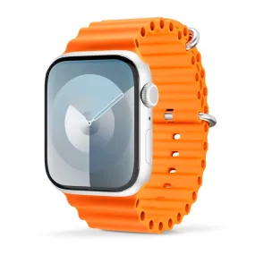 Apple Watch (42/44/SE/45/49mm) Epico Ocean Silikone Rem - Orange