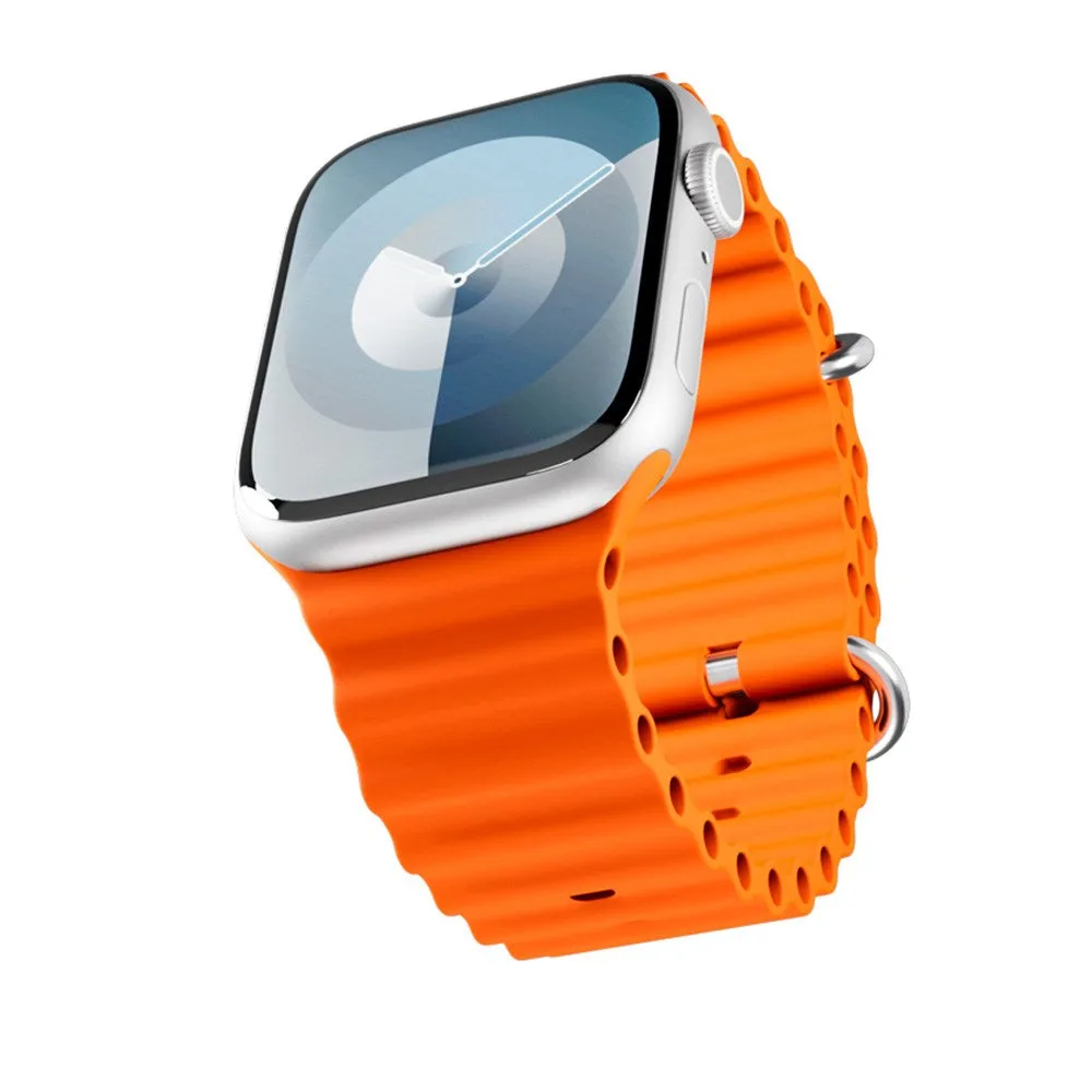 Apple Watch (42/44/SE/45/49mm) Epico Ocean Silikone Rem - Orange