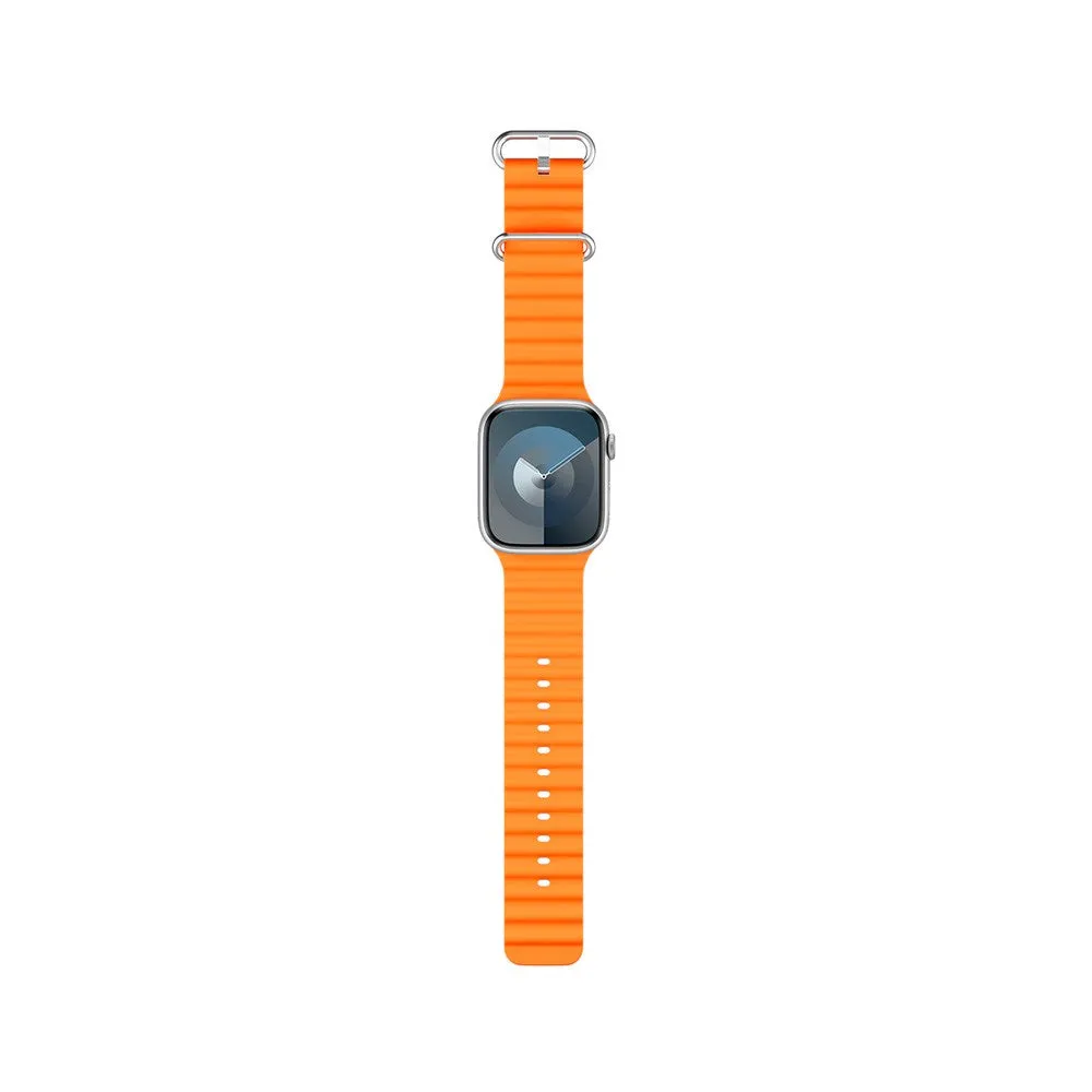 Apple Watch (42/44/SE/45/49mm) Epico Ocean Silikone Rem - Orange