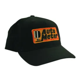 AutoMeter 0436 HAT; SNAP FIT ADJUSTABLE; BLACK; EMBROIDERED; COMPETITION