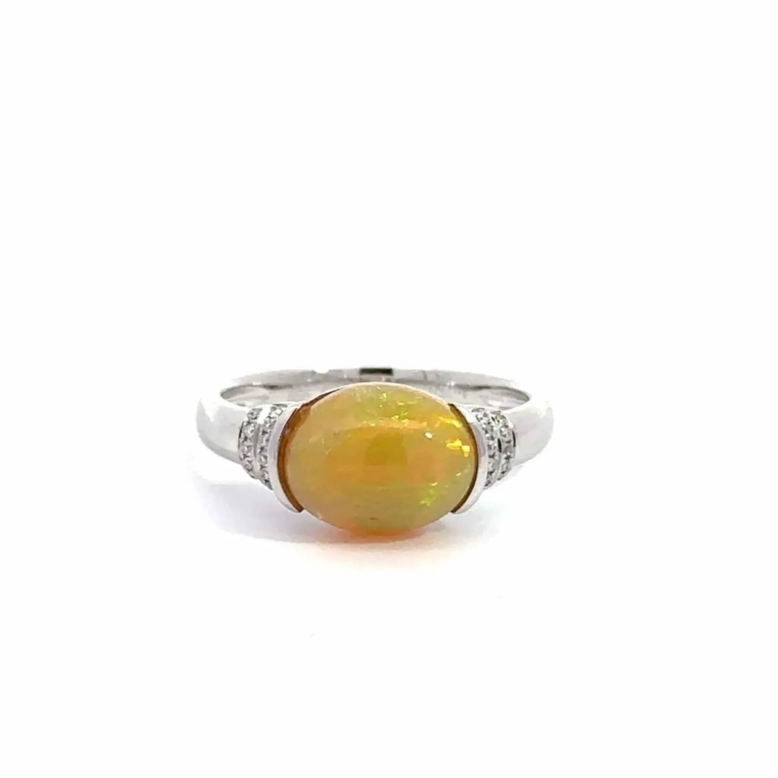 Baikalla "Charlotte" 18K Gold Ethiopian Opal Ring