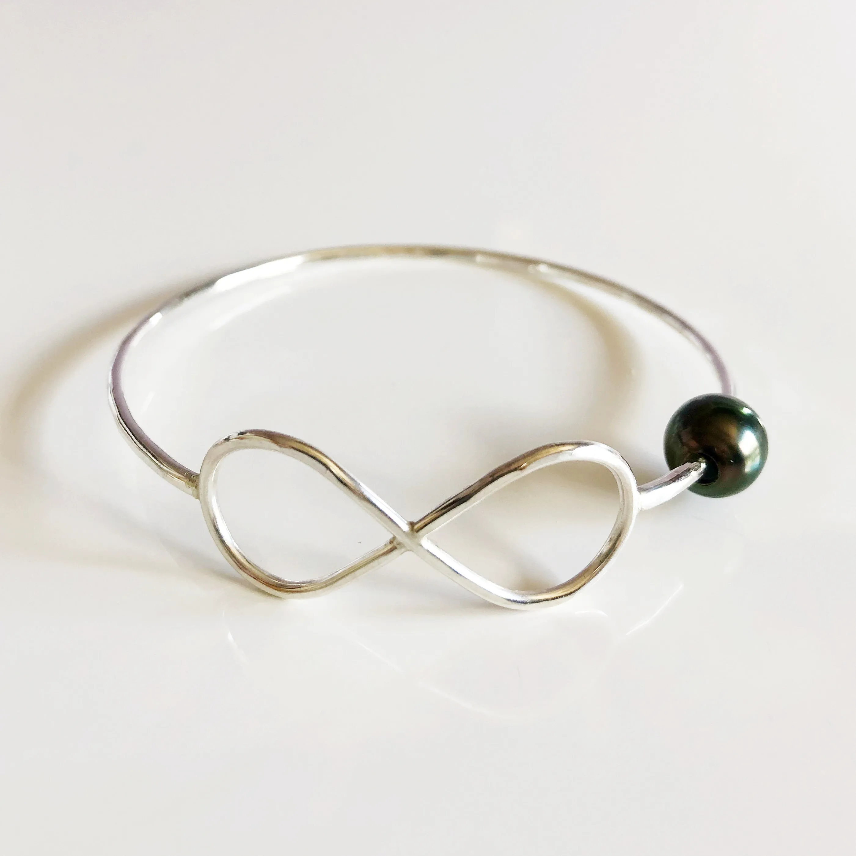 Bangle Halia - tahitian pearl (B122)