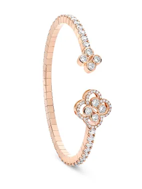 Be Boodles Rose Gold Diamond Bangle