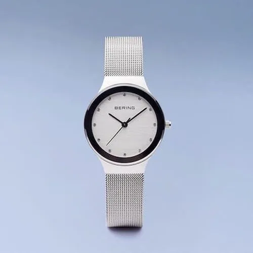 Bering Ladies Classic Polished Silver Watch