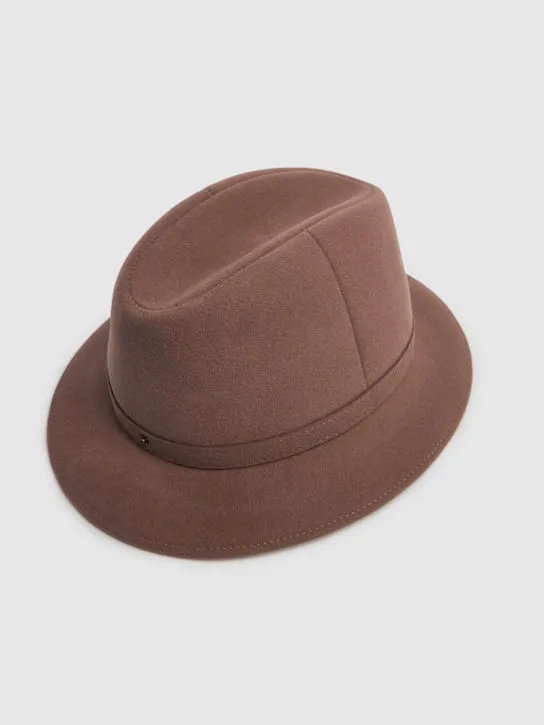 Borsalino   4.5cm Pocket wool felt hat 