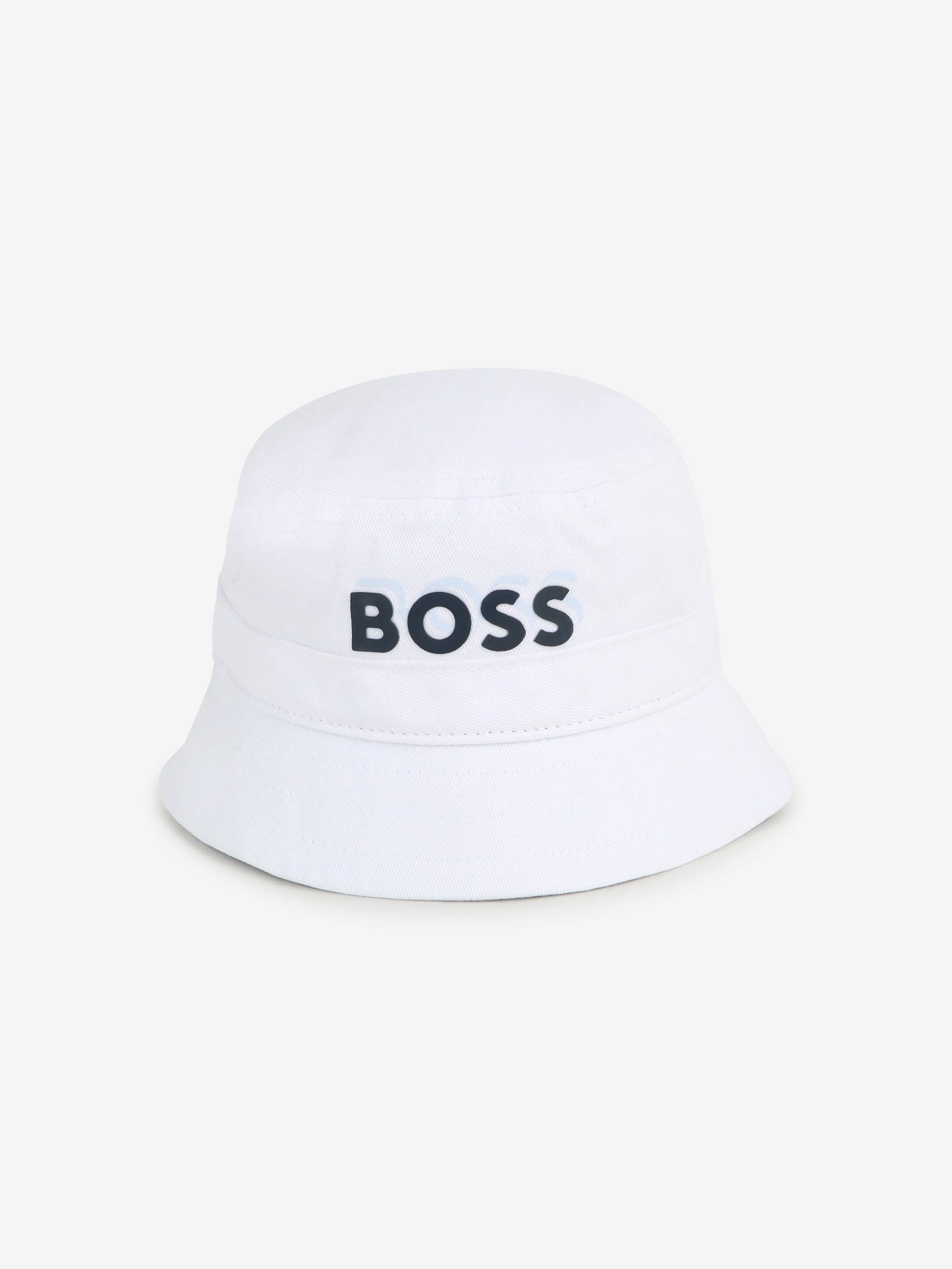 BOSS Baby Boys Logo Bucket Hat in White