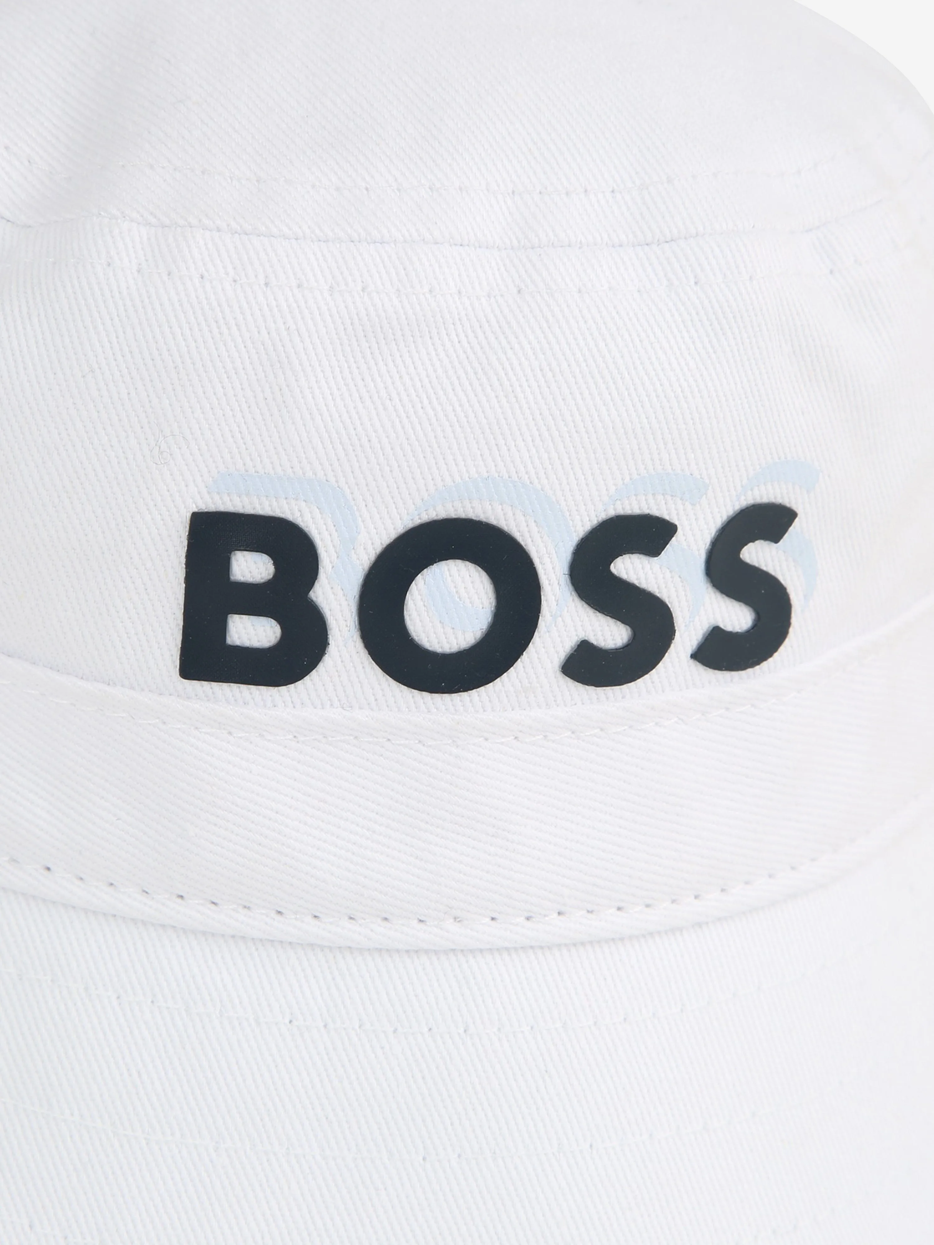 BOSS Baby Boys Logo Bucket Hat in White