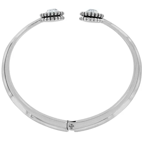 Brighton | Twinkle Open Hinged Bangle Bracelet in Silver Tone