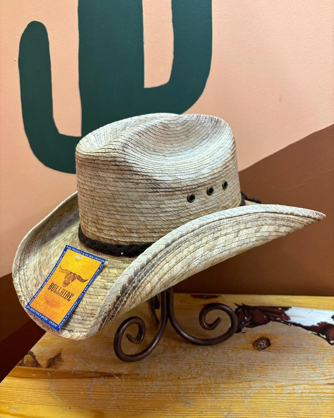 Bullhide Youth Pony Express Western Palm Straw Hat 2544