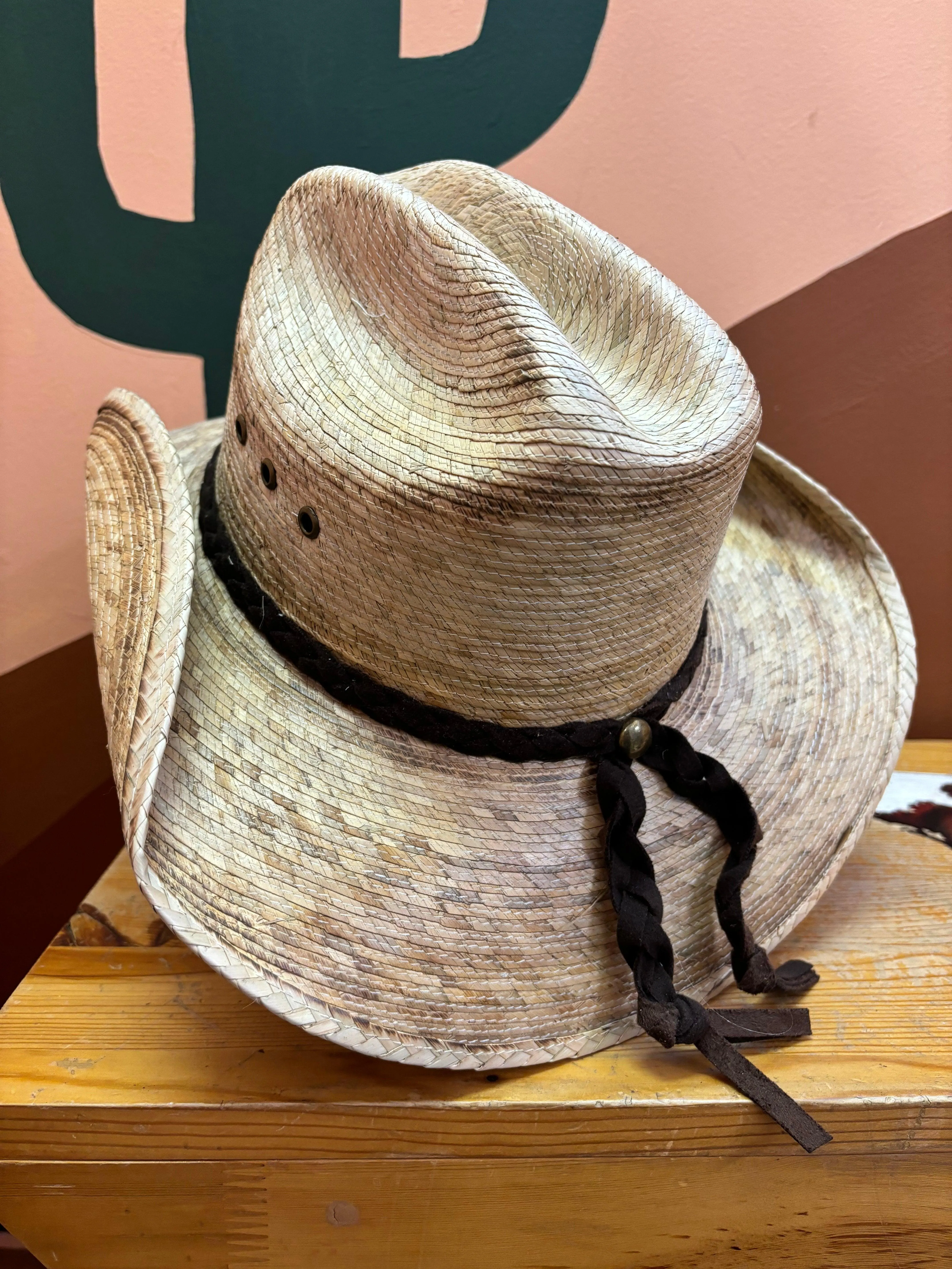 Bullhide Youth Pony Express Western Palm Straw Hat 2544