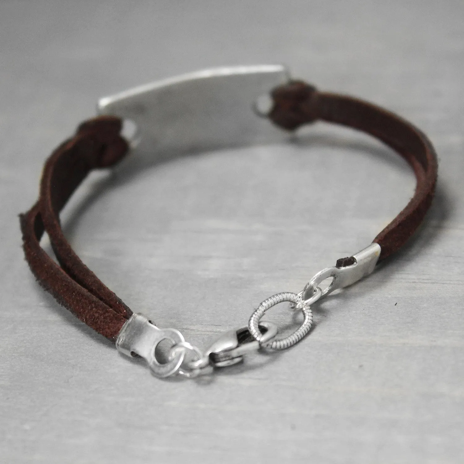 Chi Omega Leather Bracelet