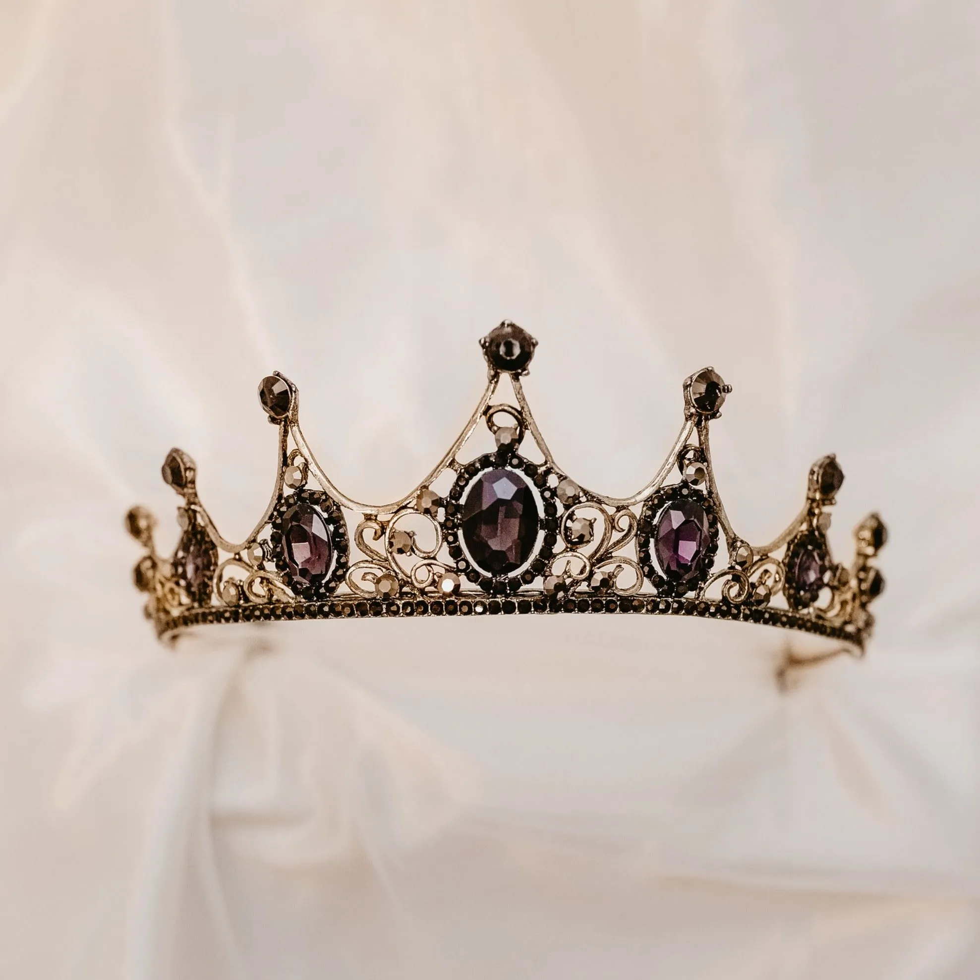 Cindy's Tiara in Purple & Gold