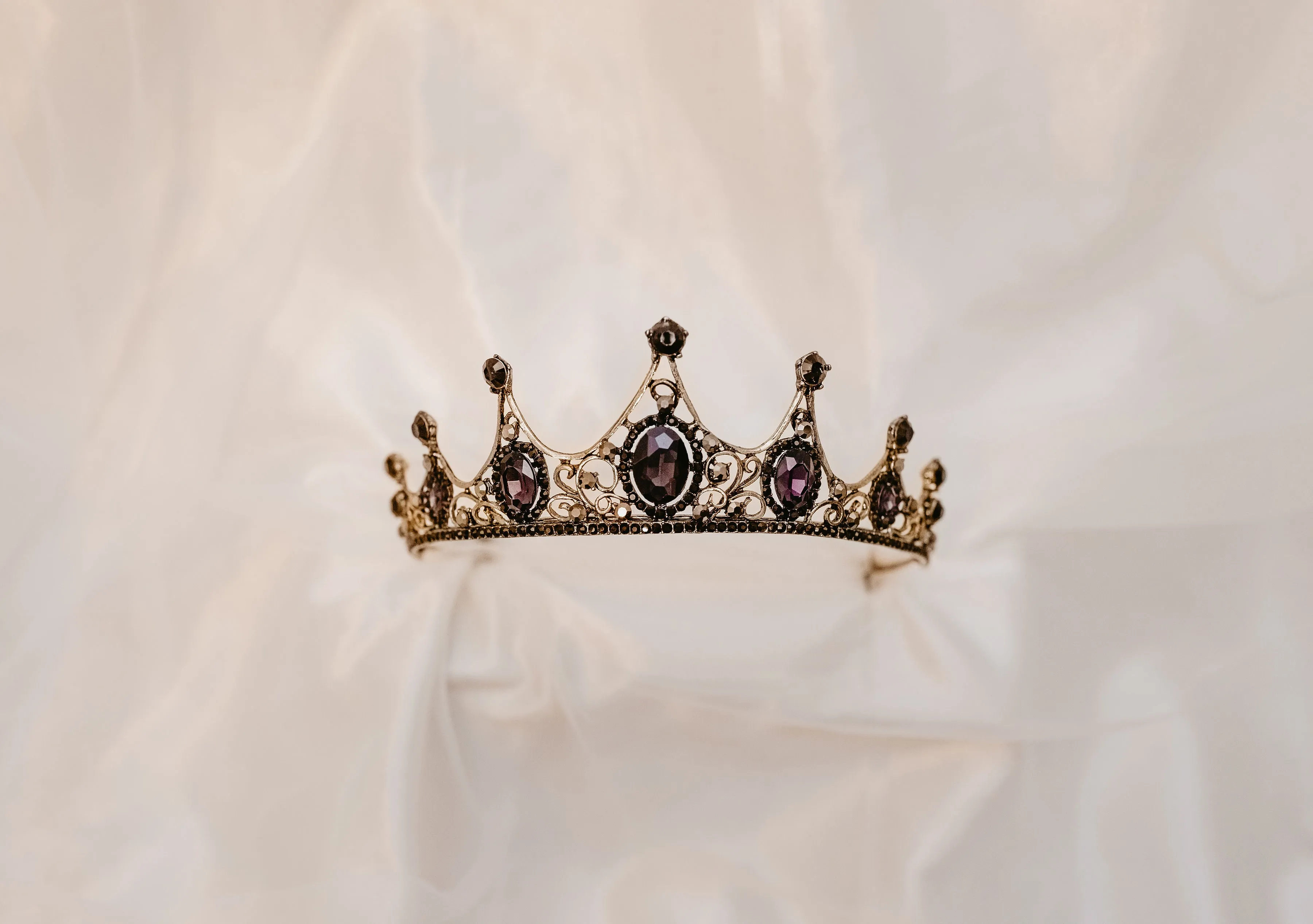 Cindy's Tiara in Purple & Gold