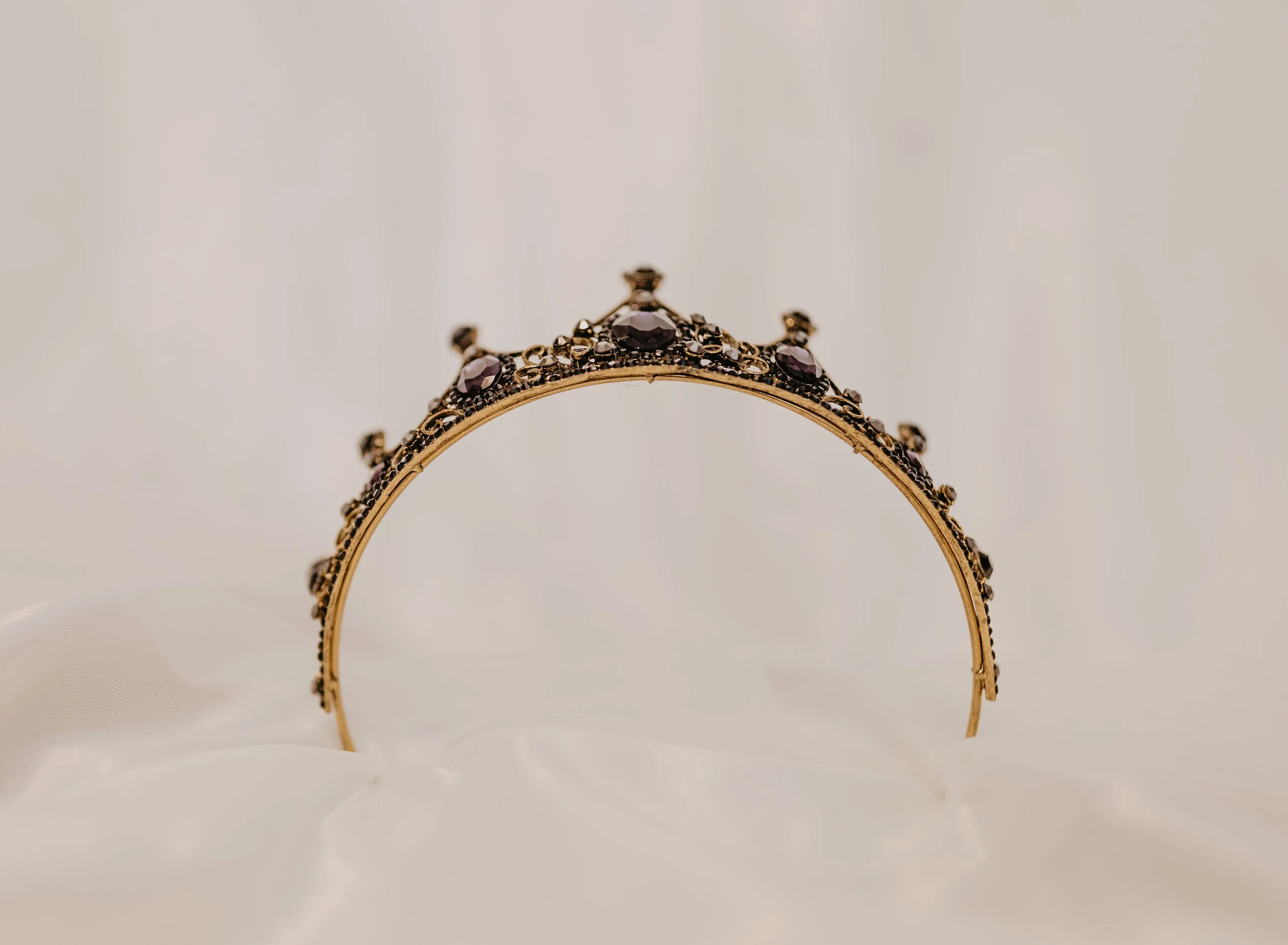 Cindy's Tiara in Purple & Gold