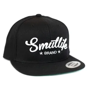 Classic Black Smutlife Tri-Star Snapback Baseball Hat