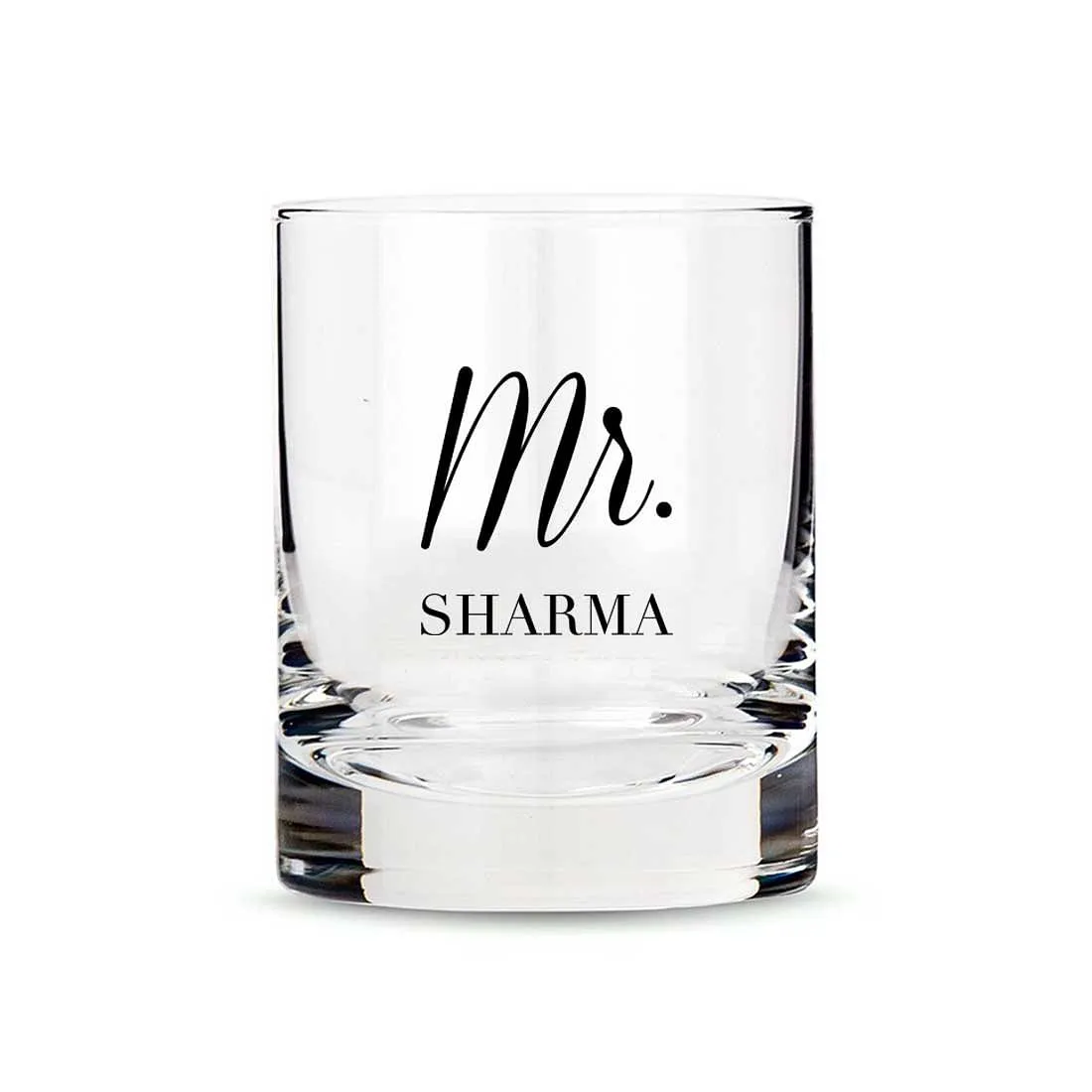 Classy Customized Whiskey Glass - Anniversary Gift For Husband - Mr