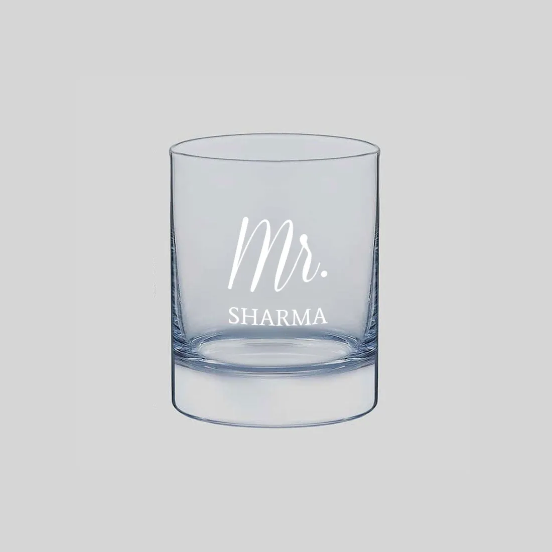 Classy Customized Whiskey Glass - Anniversary Gift For Husband - Mr