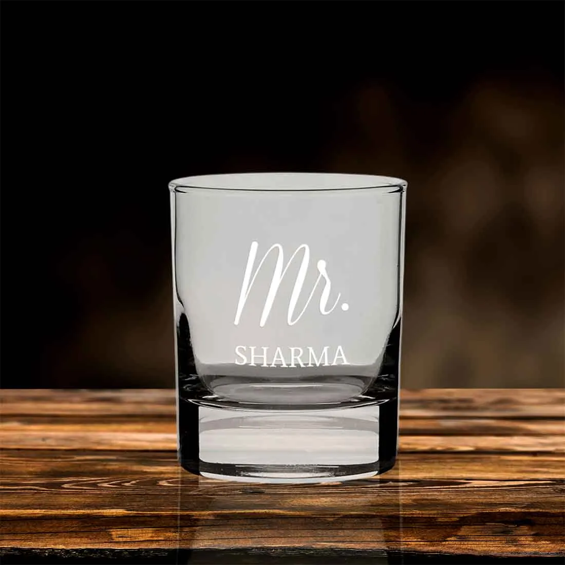 Classy Customized Whiskey Glass - Anniversary Gift For Husband - Mr