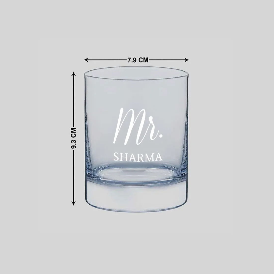 Classy Customized Whiskey Glass - Anniversary Gift For Husband - Mr