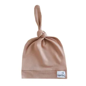 Copper Pearl Solid Top Knot Hat - Pecan