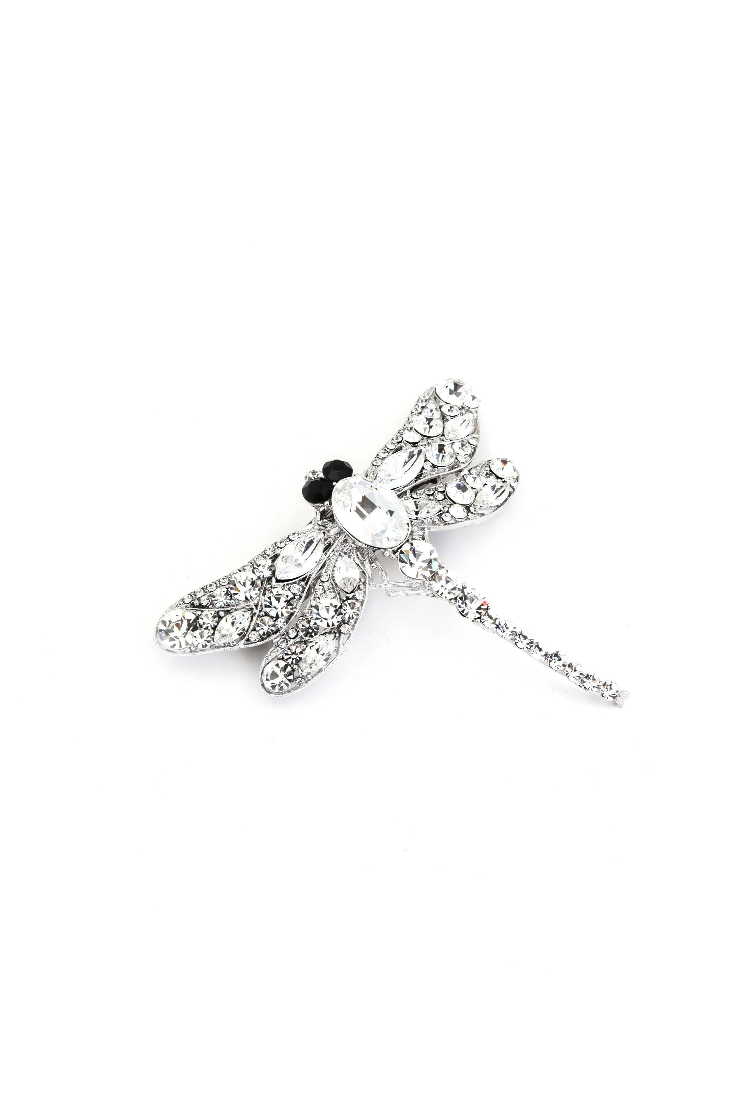 Crystal Dragonfly Barrette