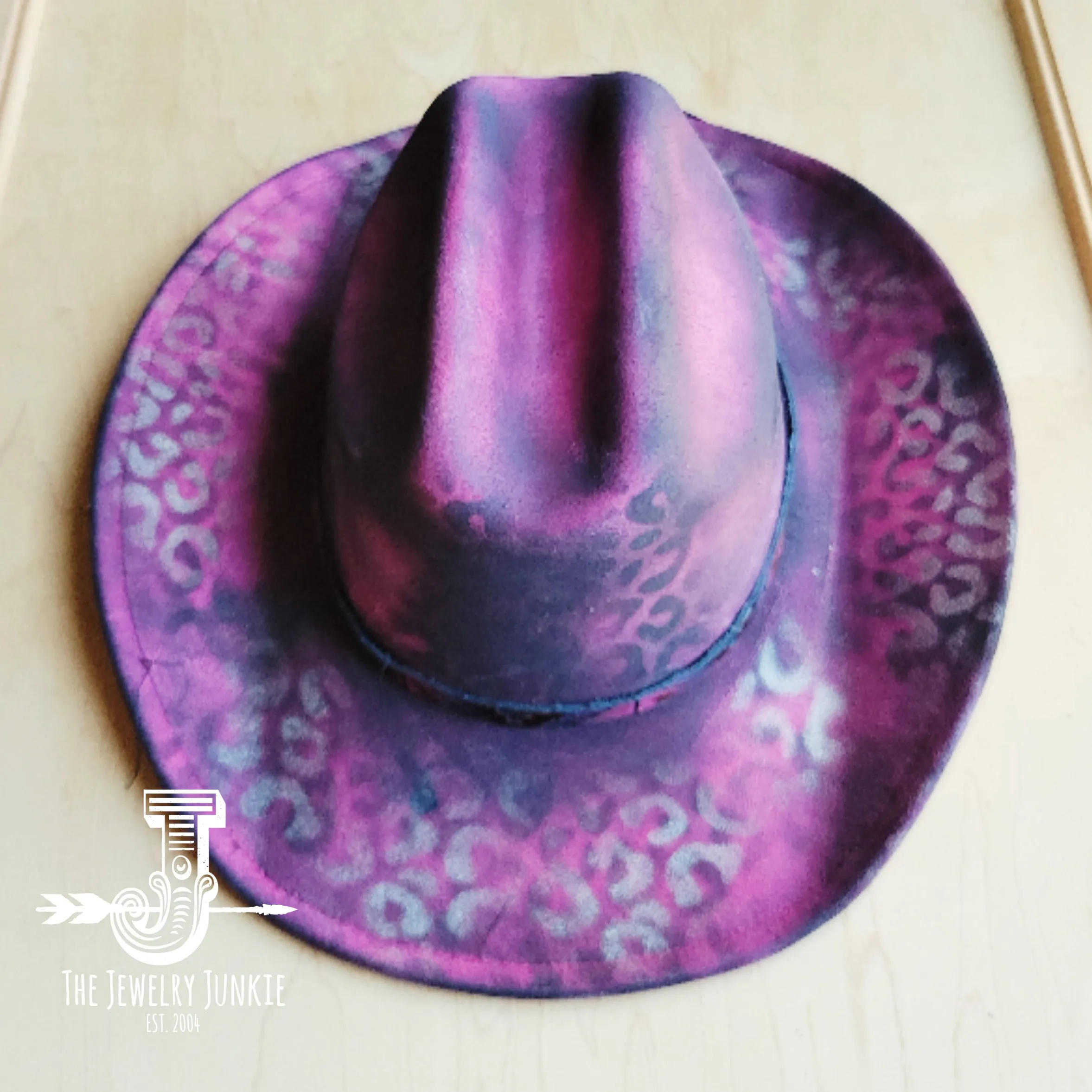 CUSTOM Hand-Painted Cowgirl Western Boho Hat & Band (A12)