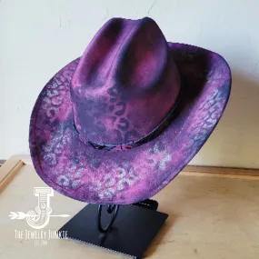 CUSTOM Hand-Painted Cowgirl Western Boho Hat & Band (A12)