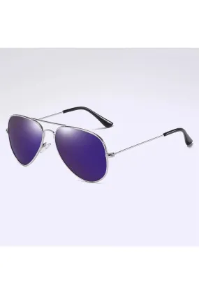 Deep Purple Aviator Glasses