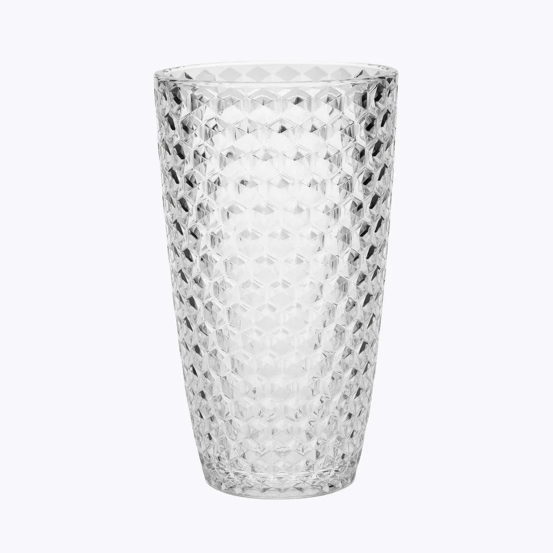 Diamond Cut Acrylic Glasses Drinking Set