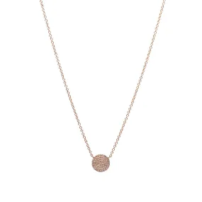 Diamond Disc Necklace