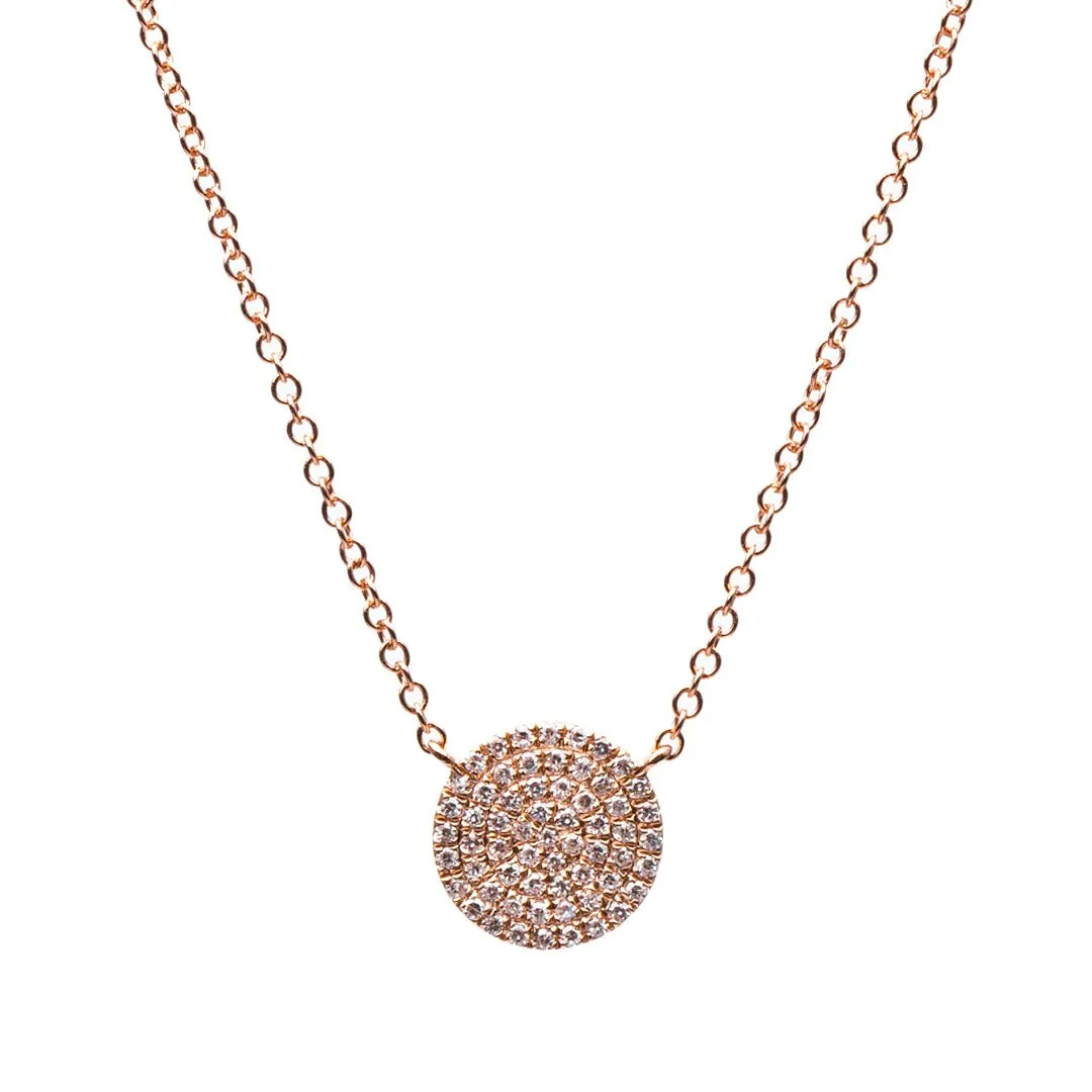 Diamond Disc Necklace