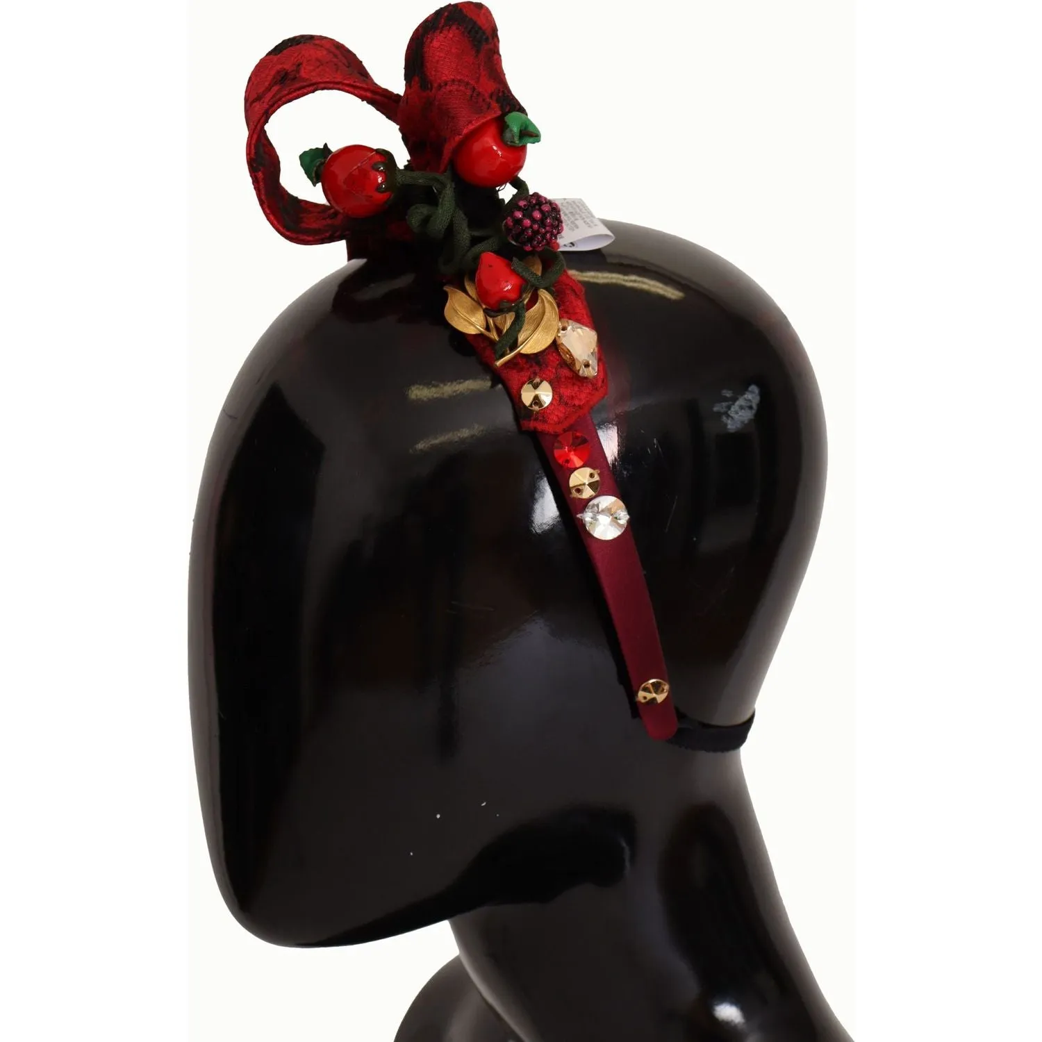 Dolce & Gabbana Cherry Sicily Embellished Red Diadem