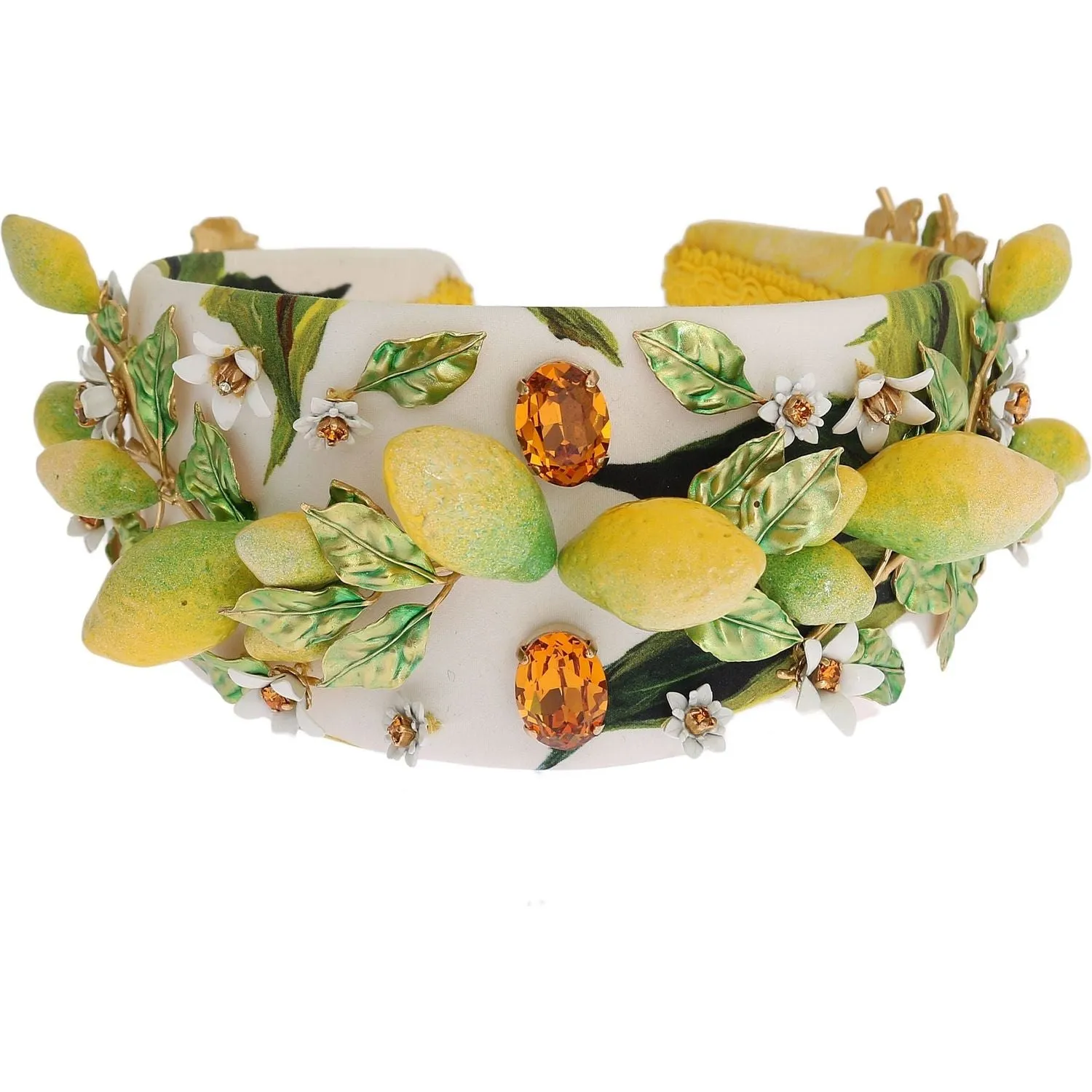 Dolce & Gabbana Sicilian Lemon Crystal Diadem Tiara