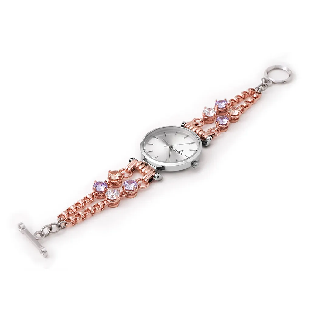 Double Mini Gems Watch [Pink gold]