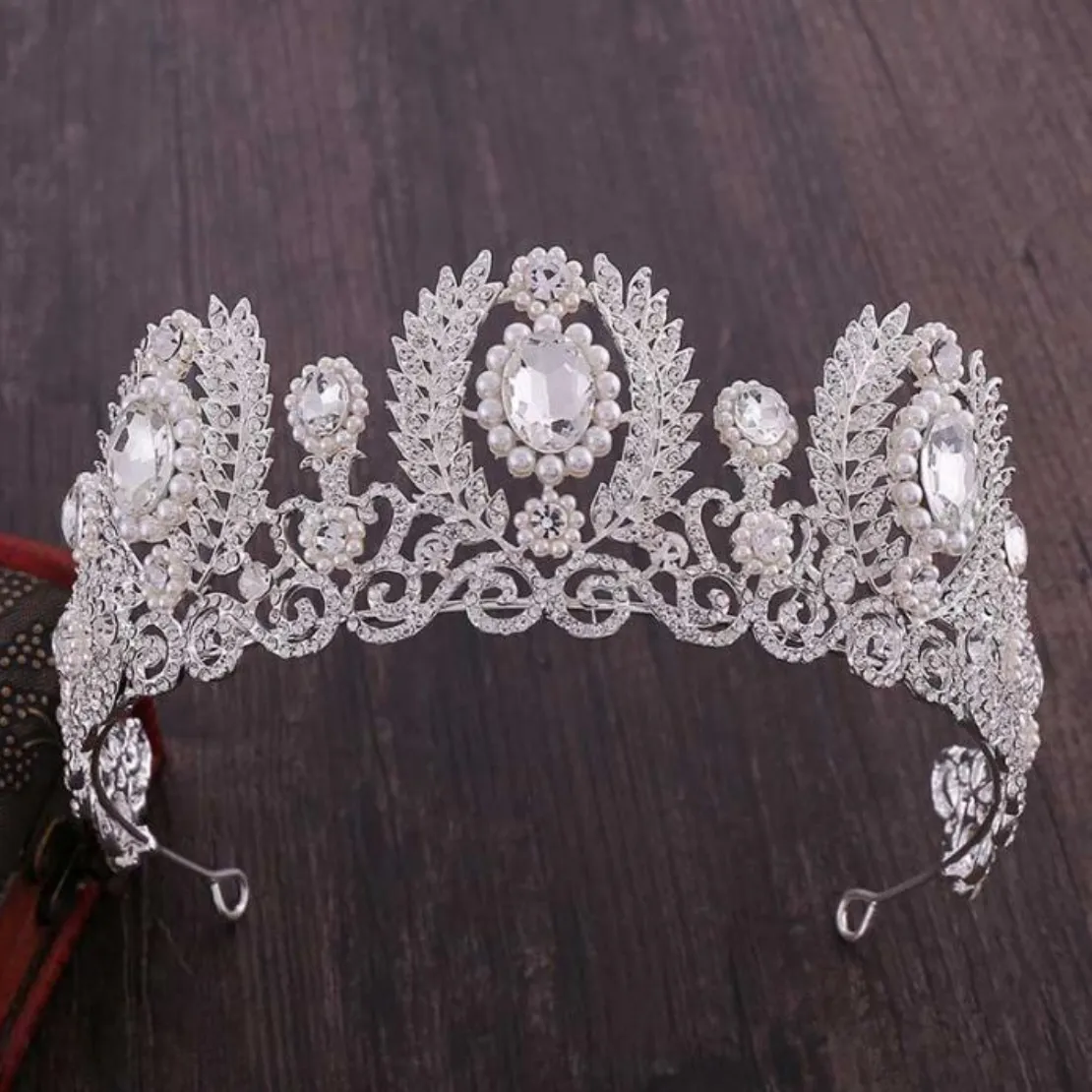 Electric White Rose Diadem