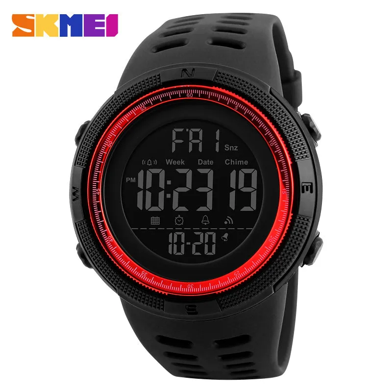 Fashion Outdoor Sport Watch Men Multifunction Watches Alarm Clock Chrono 5Bar Waterproof Digital Watch reloj hombre