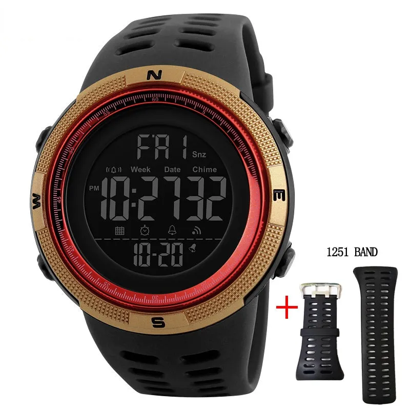 Fashion Outdoor Sport Watch Men Multifunction Watches Alarm Clock Chrono 5Bar Waterproof Digital Watch reloj hombre