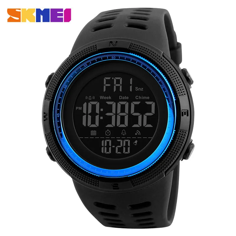 Fashion Outdoor Sport Watch Men Multifunction Watches Alarm Clock Chrono 5Bar Waterproof Digital Watch reloj hombre