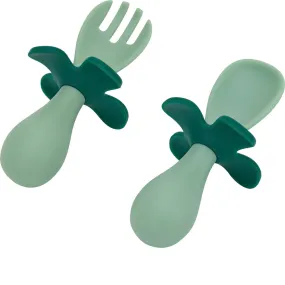 Flower Fork & Spoon Set - Moss